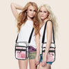 Blvornl Clear Crossbody Bag with Adjustable Shoulder Strap, Stadium Approved PVC Clear Purse Bag, Clear Messenger Bag