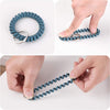 6PCS Stretchable Wristband Wristlet Keychain Wrist Key Chain Wristlet,Spring Flexible Spiral Wrist Coil ​Wrist Key Holder Key Ring for Sauna Gym Pool ID Badge and Outdoor Sports
