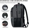 BIKROD Travel Laptop Backpack, 17 Inch Extra Large School Backpacks for Teen Boys and Girls, Black Water Resistant Women Back Pack, Business Men Sturdy Computer Bag with USB Charging Port, Gifts