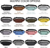 SINNO Large Crossbody Fanny Pack for Women Men Belt Bag with 4-Zipper Pockets for Travel Running Hiking Workout Dog Walking Outdoors Sport Fishing Waist Pack Bag Carrying All Phones