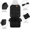 Car Seat Protector, 2Pack Seat Protector Protect Child Seats with Thickest Padding and Non-Slip Backing Mesh Pockets for Baby and Pet,Sedan SUV Truck (Black)