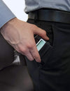 Hoblaze Phone Card Holder Stretchy Lycra Wallet Pocket Credit Card ID Case Pouch Sleeve Adhesive Sticker Compatible with Iphone Samsung Galaxy Android Smartphones - 3Pack Black