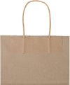 Bagmad 100 Pack 8X4.75X10 Inch Medium Blue Gift Paper Bags with Handles Bulk, Kraft Bags, Craft Grocery Shopping Retail Party Favors Wedding Business Sacks (Blue, 100Pcs)