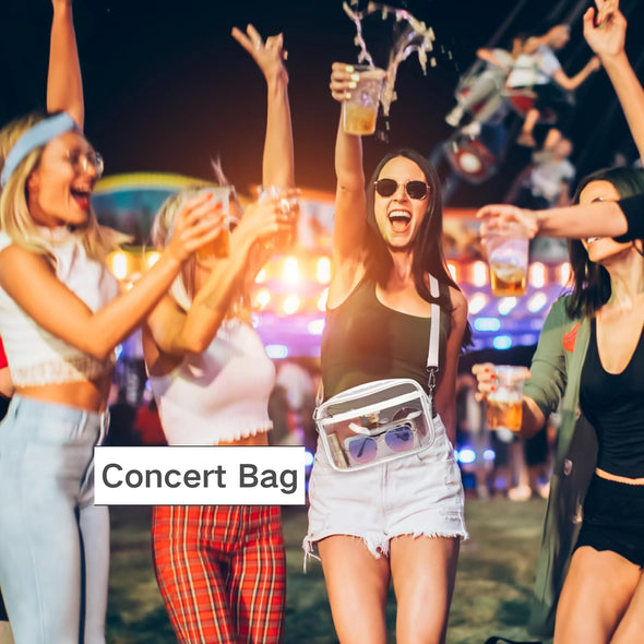 PACKISM Clear Bag for Stadium Events - Clear Purses for Women Stadium Crossbody Concert Bag for Game Day， Sports, Festival