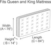 Comforthome Mattress Bag for Moving and Storage, Queen and King Size, 2 Pack