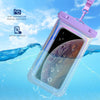 [Floatable Waterproof Phone Pouch Case for Iphone 16 Pro Max/15/14/13/12, IP68 Travel Cellphone Dry Bag Beach Cruise Ship Essentials Bags with Crossbody Lanyard, Iridescent-7″