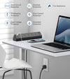 Desk Clamp Power Strip USB C,40W Total Fast Charging Station,4 PD 20W USB C Ports,Desk Edge Mount Power Strip 6 USB Ports 5 AC Outlets Surge Protector,Fit 1.96" Tabletop Edge,Etl Listed