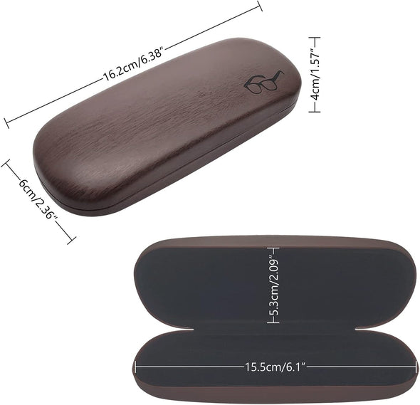 HSYMQ Hard Shell Glasses Case, Eye Glass Carry Case for Men Women, 3 Pack Eyeglass Sunglasses Cases