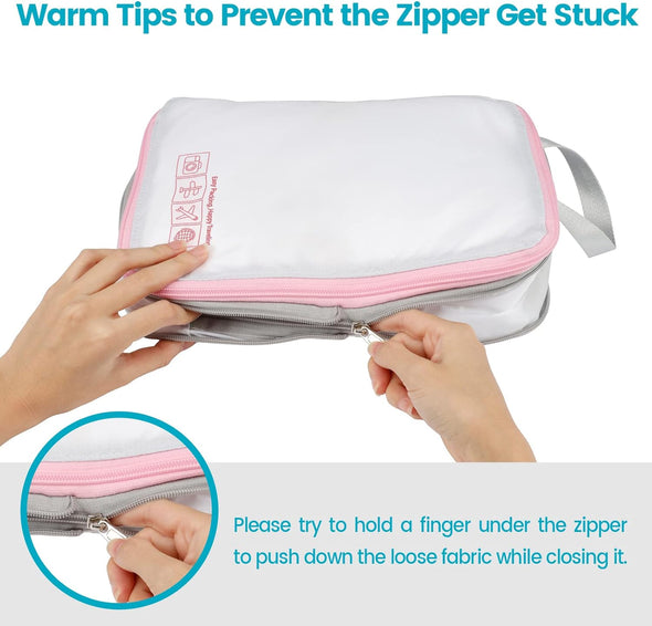 Cambond Compression Packing Cubes for Travel Women - Travel Bags Luggage Organizers Travel Essentials Compression Cubes for Travel Carry on Suitcases