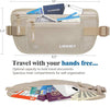 Money Belt for Travel Women and Men Slim Hidden Travel Wallet with RFID Blocking