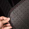 CAR PASS Waterproof Car Floor Mat, Universal Fit Car Mats with Driver Heel Pad, Leather Car Carpet, Anti-Slip Nibbed Backing Floor Mats for SUV, Vans,Sedan,Truck, Automotive Set for Women (Black Red)