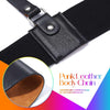 BODIY Punk Waist Belt Fashion Strap Gothic Black Leather Wide Waist Belts Elastic Rave Cosplay Halloween Body Chain Accessory for Women