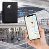 GOAUS Passport Holder for Travel with Airtag Card Slots, Money Pocket, Women Men RFID Blocking Wallet Book Case Black