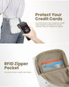 Befen Genuine Leather Small Crossbody Bags for Women, Cell Phone Cross Body Purse Bag with RFID Blocking Card Slots