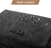 BAGSMART Toiletry Bag for Men, Canvas Travel Toiletry Organizer Dopp Kit Water-Resistant Shaving Bag for Toiletries Accessories,Black-Medium