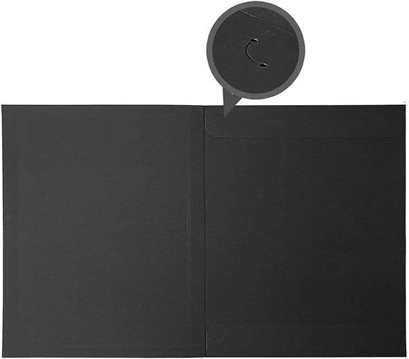 SUNEE Certificate Holders(Black, 30 Packs), Diploma Covers Gold Foil Border, for Letter Size 8.5X11 Certificates, Cardstock, Document Papers