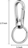 Hapeper Metal Keychains Keyring Key Chain Ring Holder Organizer for Home Car Keys, Key Finder, 2 Pieces