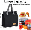 Lunch Bag for Women/Men,Waterproof Reusable Portable Lunch Tote,Lunch Box Bag.Thermal Cooler Bag Ideal for Work/Party/L/Travel/Picnic (Light Black)