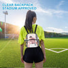 Clear Backpack for Stadium Events Clear Backpack 12X12X6 with Front Pocket for Concert Sport Fashion Women Backpack Events Work Travel