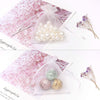 50PCS Premium Sheer Organza Gift Bags, 3X4 Inch Elegant Jewelry Pouches, Wedding Favors, Christmas Party Decorations, Bathroom Soaps & Makeup Wrapping Supplies (White)