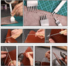 Leather Working Tools Leather Craft Tools for Carving Stamping Sewing Punching Cutting with Custom Custom Storage Bag Professional Tooling Kit for Crafting, Repair & DIY Projects