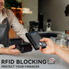 Furid Card Wallet for Men Slim: Smart Wallet - Rfid Minimalist Front Pocket with ID Window Pop up Wallet Gift for Male