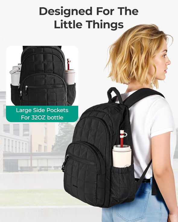bagsmart laptop backpack BAGSMART 15.6 Inch Travel Laptop Backpack