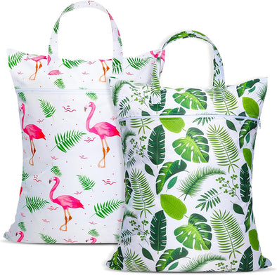 2 Pcs Large Travel Laundry Bag Waterproof with Handle Washable Dirty Clothes Bag for Traveling Wet Dry Bag Bathing Suit Workout Bag for Gym Clothes Laundry Wet Clothes Swimming Pool College Dorm