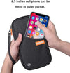 Defway Passport Holder Travel Wallet - Family Passport Holder of 4, RFID Blocking Passport Wallet for Men Women, Travel Essentials for Flying, BLACK