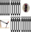 [20Park]Umust Silicone Cable Ties, Reusable Cable Management Organizer, Cord Tie,Multipurpose Elastic Cord Organizer for Bundling and Fastening Cable Cords Wires(Black)