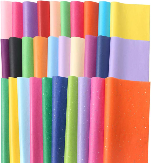 3 Otters 150 Sheets Tissue Paper, 14X20 Inch Tissue Paper for Gift Bags Multicolor Gift Wrap Supplies Bulk for Crafts Party Decorations Art Projects