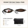 LOVEVOOK Laptop Tote for Women - 15.6 Inch Leather Laptop Bag with Clutch, Large Capacity Office Purse Computer Briefcase for Casual Business Travel, Black