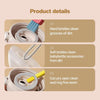 3 in 1 Cup Lid Cleaning Brush, 2025 New Crevice Cleaning Brush for Bottle Gap Tight Spaces, 3 in 1 Multifunctional Cleaning Portable Cup Lid Cleaner with Brush