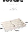 Coward Sunglass Organizer, Beige Velvet Glasses Trays - Eyeglasses Watches Jewelry Display - Men Women (8 Grids)