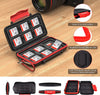 Kiorafoto Professional Water-Resistant Anti-Shock Holder Storage SD SDHC SDXC TF Memory Card Case Protector Cover with Carabiner for 12SD Cards & 12 Micro SD Cards