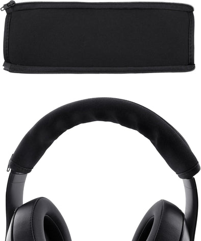 Blingkingdom Headphone Headband Cover Headphones Replacement Band Headband Protector with Zipper (Black)