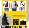 Crossbody Bags for Women, Sling Bag for Men, Small Hiking Backpack anti Theft Lightweight for Outdoors Travel (M, Black)