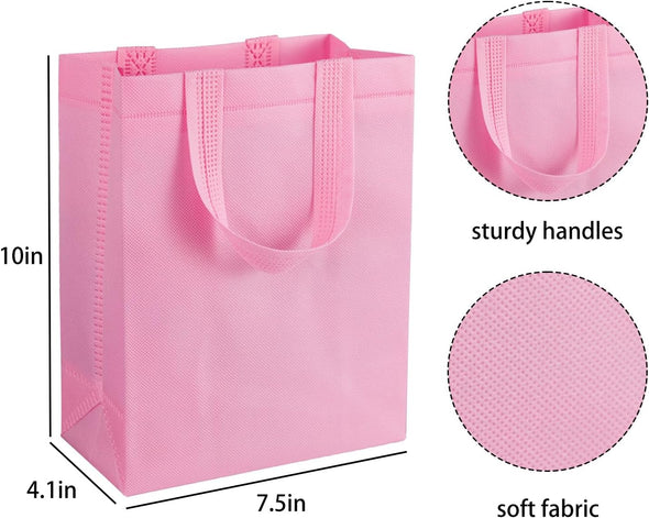 30Pcs Gift Bags Medium Size, Reusable Goodie Bag, Gift Bags with Handles for Party Favors, Birthday, Baby Shower