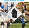 Icolor Magnetic Gym Bag Water Bottle Carrier Holder with Phone Pockets & Shoulder Strap,5 Built-In Magnets Gym Bottle Pouch Sleeve,Magnetic Bag Gym Accessories Organizer for Men Women