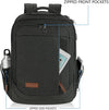 KROSER Laptop Backpack Large Computer Backpack Fits up to 17.3 Inch Laptop with USB Charging Port Water-Repellent Travel Backpack Casual Daypack for Business/College/Women/Men-Charcoal Black