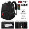 50L Business Laptop Backpacks with USB Charging Port Fits 17 Inch Computer