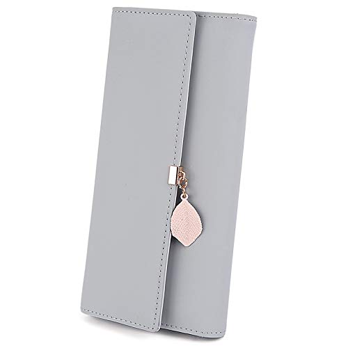 CLUCI Women Wallet Leather Trifold Large