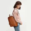 S-ZONE Women Genuine Leather Backpack Purse Travel Handbag College Medium