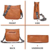 AUYOCO Vegan Leather Crossbody Bags for Women,  Zipped Pockets Handbag