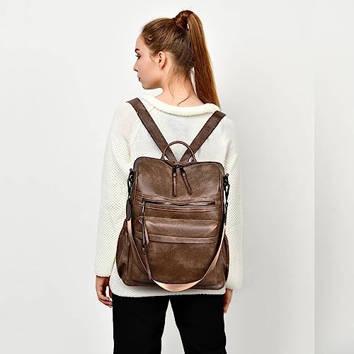 Dora & Liz Women Backpack  College Shoulder Bags with Colorful Strap