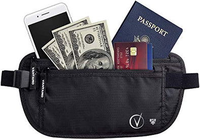 Vantamo Money Belt For Travel Hidden, RFID Protected Waist Wallet