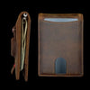Genuine Leather Airtag Wallet | Credit Card Bifold Wallet for Apple Air Tag GPS