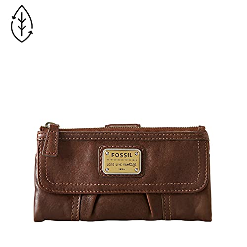 Fossil Women's Emory Leather Wallet Clutch Organizer