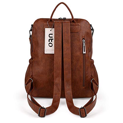UTO Women Backpack  Vegan Leather  Travel Shoulder Bag with Tassel