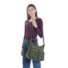 MHCNLL Crossbody Bag for Women with Anti Theft RFID Pocket  Water-Resistant (green)